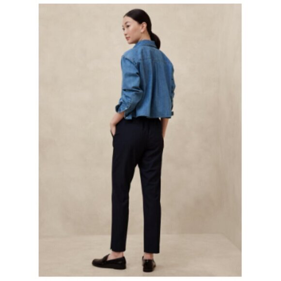 Banana Republic Black HAYDEN High Rise Tapered Size 2 Pants NWT #739750 RT$100 - Picture 3 of 7